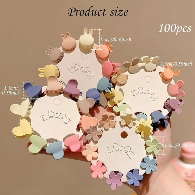 50 Pcs Baby Hair Clips for Girls, Colorful Hair Accessories Set for Kids, Mixed Designs for Styling, Birthdays and Special Occasions